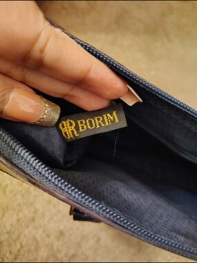 Vintage BORIM Purple Leather Handbag